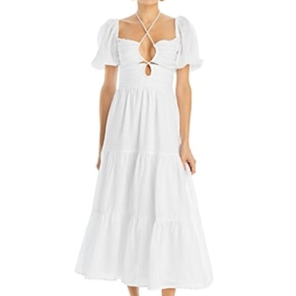 Faithfull the Brand White Maxi Dress - Picture 1 of 5